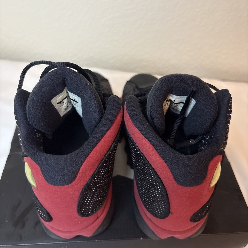 NIKE AIR JORDAN XIII 13 RETRO GS BLACK RED WHITE BRED PLAYOFF 414574-010 Size 4Y - Picture 11 of 16